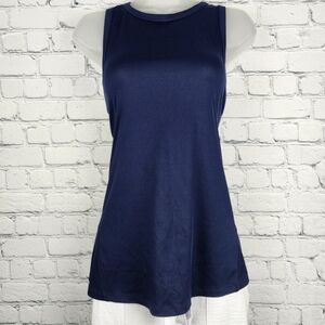 Apana Size M Navy Split Back Tank Top
